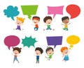 Vector Illustration Of Kids Speech Bubble