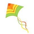 Vector illustration kites on white isolated background Royalty Free Stock Photo