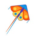 Vector illustration kites on white isolated background Royalty Free Stock Photo