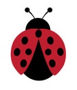 Vector Illustration of a Ladybug