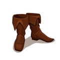 Vector illustration of leather boots