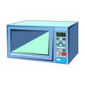 The vector illustration of the ÃÂµlectric microwave oven