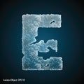 Ice Font of Letter E