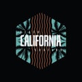 California, slogan vector illustration and typography, perfect for t-shirts, hoodies, prints etc.