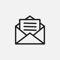 Vector illustration of letter icon Royalty Free Stock Photo