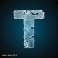 Ice Font of Letter T