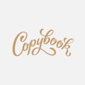 Vector illustration lettering Travel Book for notebook, sticker, copybook, notepad, sketchbook, day planner, daily