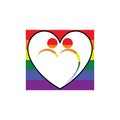 vector illustration of LGBT logo symbol template - vector