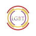 vector illustration of LGBT logo symbol template - vector