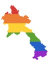 LGBT Rainbow Map of Laos