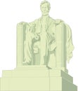 Lincoln Memorial Vector Illustration