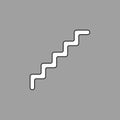 Vector illustration of line stairs symbol icon