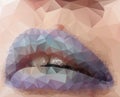 Vector illustration of lips Royalty Free Stock Photo