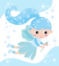 It`s Christmas! Light blue Fairy