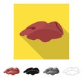 Vector design of liver and chicken icon. Set of liver and offal vector icon for stock.