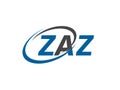 vector illustration, logo design with letters zaz Royalty Free Stock Photo
