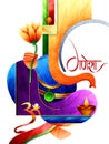 Lord Ganapati for Happy Ganesh Chaturthi festival background