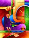 Lord Ganapati for Happy Ganesh Chaturthi festival background