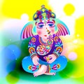 Vector illustration of Lord Ganesha Royalty Free Stock Photo