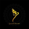 Vector Illustration of Lord Ganpati abstract background for Ganesh Chaturthi