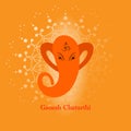 Vector Illustration of Lord Ganpati abstract background for Ganesh Chaturthi