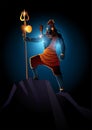 Lord Shiva on Dark Background