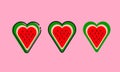 vector illustration of love watermelon