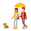 Vector illustration of a loving couple Royalty Free Stock Photo