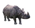 Vector illustration of low poly rhinoceros