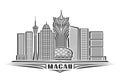 Vector illustration of Macau Royalty Free Stock Photo