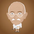 Vector illustration - Mahatma Gandhi