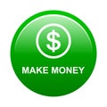 Make money button Royalty Free Stock Photo