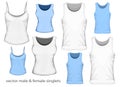 Male and Female singlets Royalty Free Stock Photo