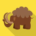 Vector illustration of mammoth and animal icon. Set of mammoth and prehistory stock vector illustration.