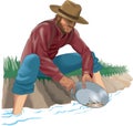 Gold Prospector Vector Illustration