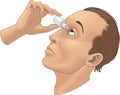 Eye Drops Vector Illustration Royalty Free Stock Photo