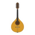 Vector illustration of a mandolin isolated on white background Royalty Free Stock Photo
