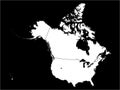 Map of Northern America