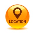 Map pin pointer icon button Royalty Free Stock Photo