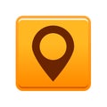 Map pin pointer icon button Royalty Free Stock Photo
