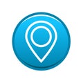 Map pin pointer icon button