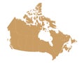 Maps of Canada with provinces Royalty Free Stock Photo