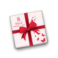 Vector illustration 8 March. Gift for 8 March. Women`s Day Royalty Free Stock Photo