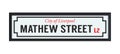 Mathew Street road sign Royalty Free Stock Photo