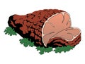 Vector illustration of Meat