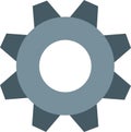 Mechanical metal gear cog Icon vector svg Royalty Free Stock Photo