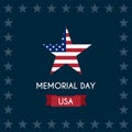 Vector illustration of memorial day