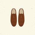 Vector illustration with men fashion shoes.