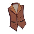 Men`s Clothes of The Great Gatsby. Vector doodle illustration