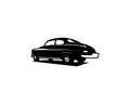 Vector illustration of a 1949 mercury caupe car on a white background Royalty Free Stock Photo